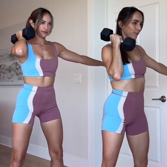 l*space Pants - L*Space Women's Pink and Blue Shorts